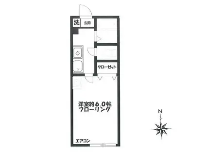 ジェイズ パレス(1K/3階)の間取り写真