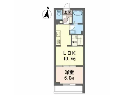 シャーメゾン パン(1LDK/1階)の間取り写真