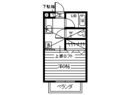 PARQUE NISHIKOIWA(1K/3階)の間取り写真