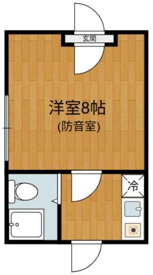 アークビル沼袋(1K/1階)の間取り写真
