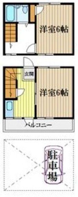 寿ハイツ(2K/1階)の間取り写真