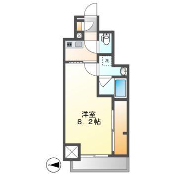 TENAS泉(1K/10階)の間取り写真