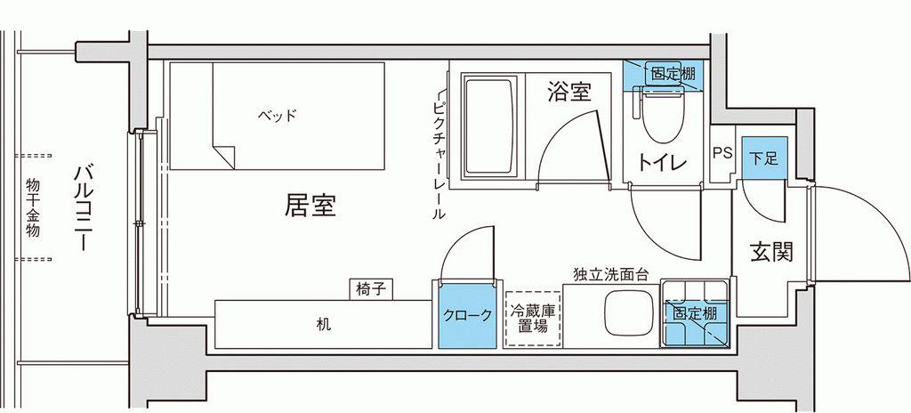 キャンパスヴィレッジ京都西京極(1K/5階)の間取り写真