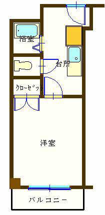 エトワールみのり(1K/2階)の間取り写真