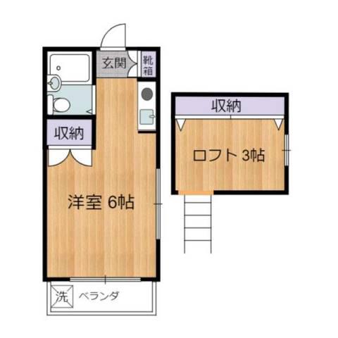 サンコーポ(ワンルーム/1階)の間取り写真