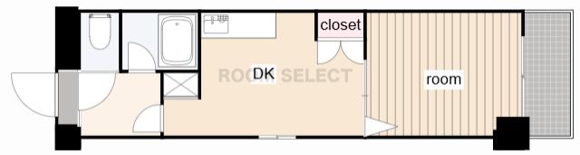 グロリアス本山(1DK/3階)の間取り写真