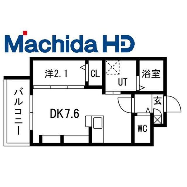 九間町シーエム・サンク(1DK/3階)の間取り写真