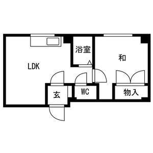 ハイムコメット(1LDK/4階)の間取り写真