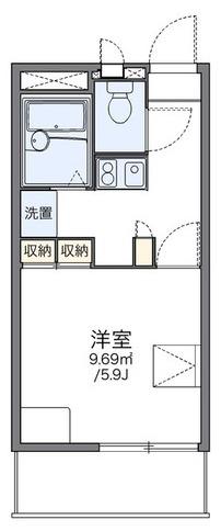 レオパレス西砂川(1K/3階)の間取り写真