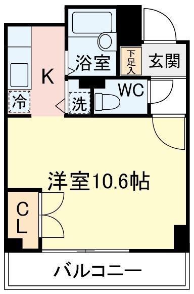 A-ONE(1K/2階)の間取り写真