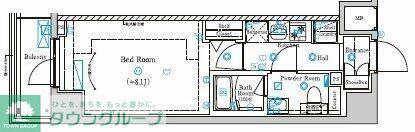 AZESTお花茶屋V(1K/3階)の間取り写真