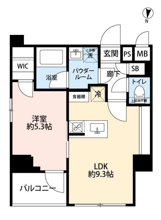 GRAND CONCIERGE 恵比寿(1DK/10階)の間取り写真