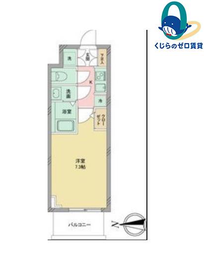 S-RESIDENCE千種(1K/6階)の間取り写真