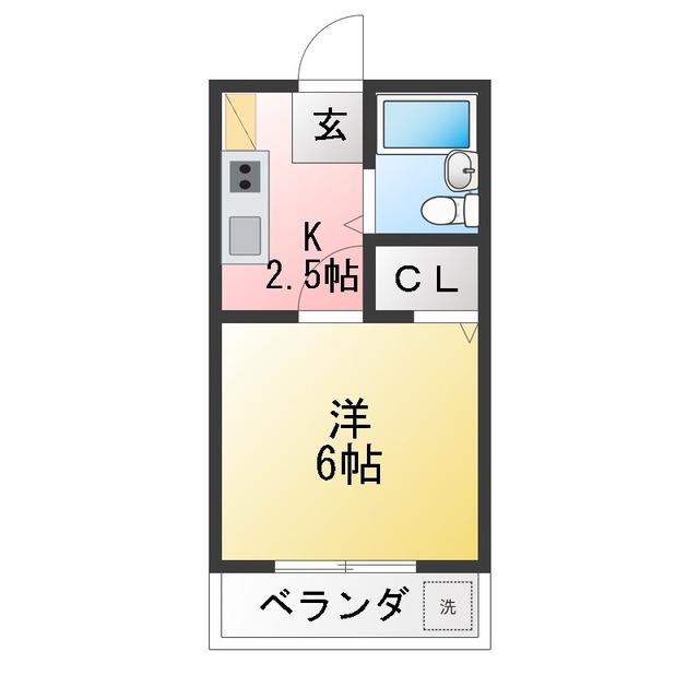 HIROMI HOUSE(ワンルーム/1階)の間取り写真