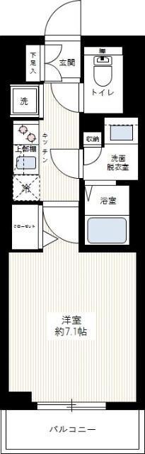 AZESTときわ台(1K/2階)の間取り写真