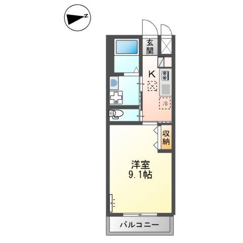CEREZO(1K/1階)の間取り写真