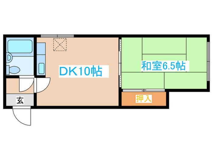 LUMIERE白石(1DK/3階)の間取り写真
