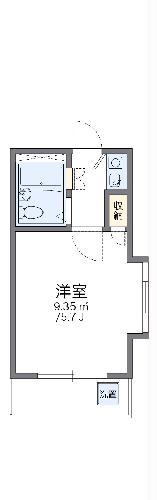 レオパレスさがみ野第8(1K/2階)の間取り写真