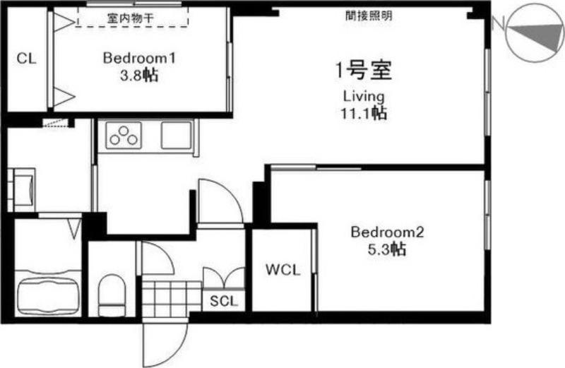 LANZADORN17(2LDK/3階)の間取り写真