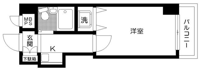 日神パレステージ本駒込(1K/1階)の間取り写真