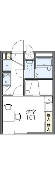 レオパレスラピスB 2階階 間取り