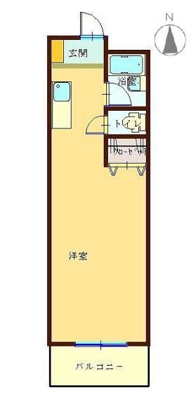 ユニティALBA(ワンルーム/3階)の間取り写真