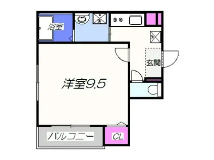 フジパレス堺東VI番館(1K/3階)の間取り写真