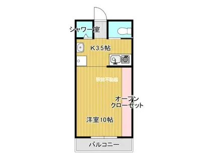 新 HAJIME(ワンルーム/1階)の間取り写真