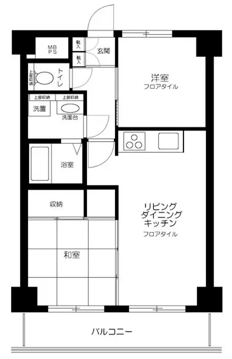 ライオンズマンション千鳥町 4階階 間取り