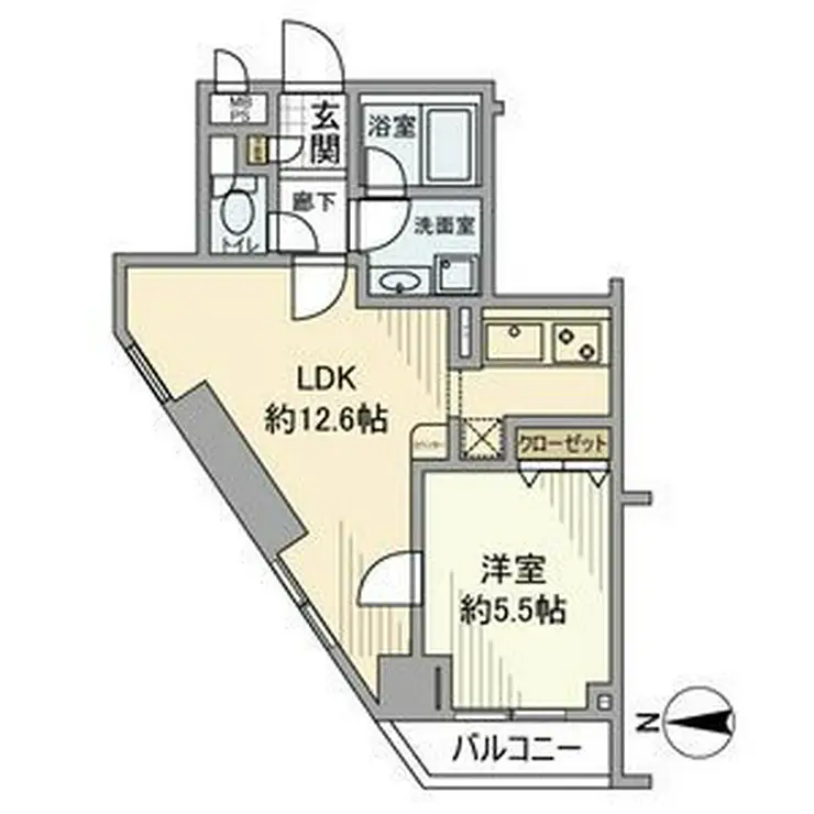 デュオ・スカーラ府中駅前 3階階 間取り