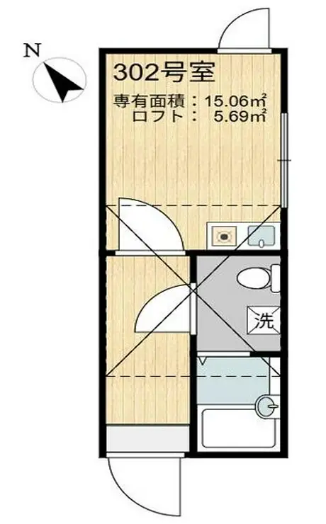 イルヴィラージュ田端 3階階 間取り