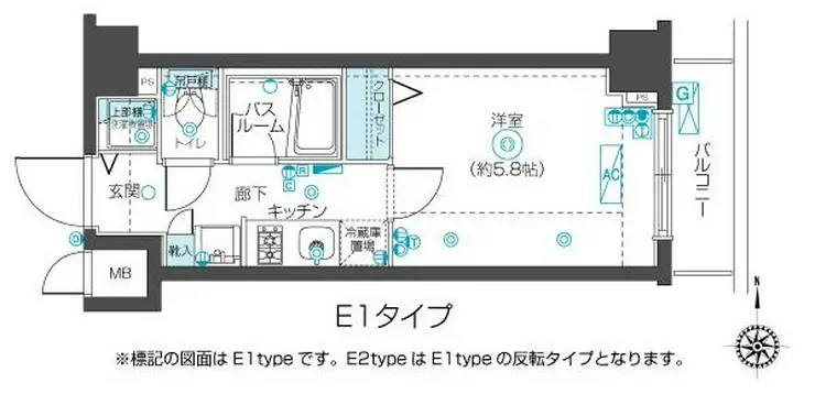 フェニックス武蔵関クアトロ 2階階 間取り