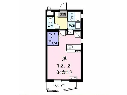 シェーネ幸(ワンルーム/1階)の間取り写真