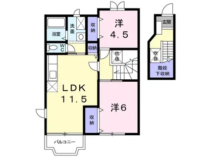 ベルグランデMB(2LDK/2階)の間取り写真