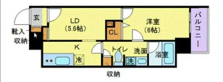 カスタリア蔵前 6階階 間取り