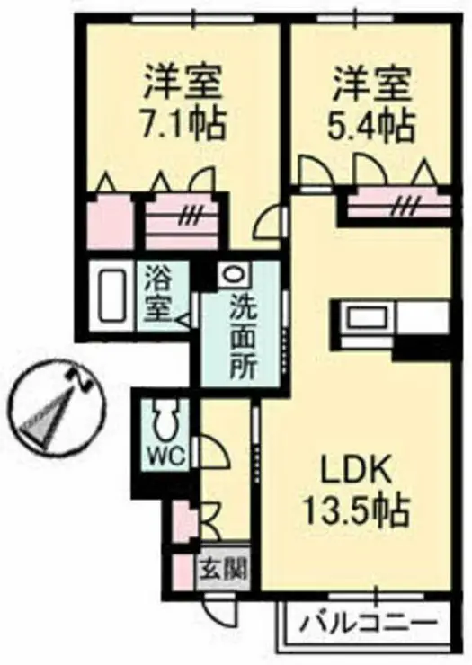 平和台グリーンハイツ 1階階 間取り