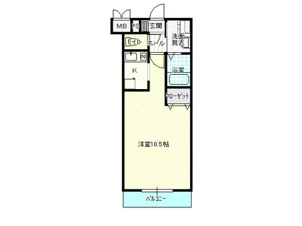 ＪＲ舞鶴線 西舞鶴駅 徒歩23分 3階建 築20年(1K/1階)の間取り写真