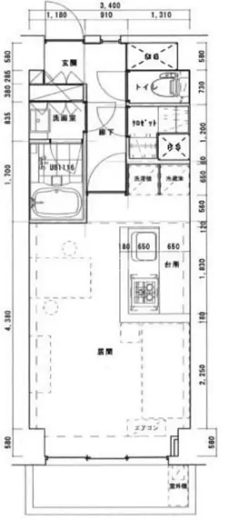 秀和西麻布レジデンス 2階階 間取り