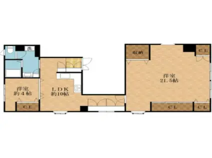 上海公萬(2LDK/2階)の間取り写真