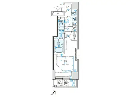 クレイシア板橋(1K/4階)の間取り写真