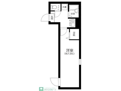 フェッロヴィア桜台(1K/1階)の間取り写真