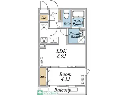リブリ・FINEIII(1LDK/3階)の間取り写真