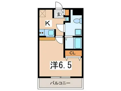 S-FORT玉川学園前(1K/1階)の間取り写真