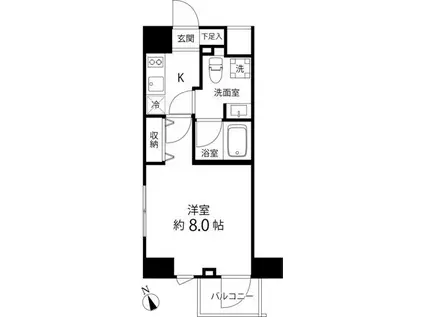 DELCCS IKEBUKURO(1K/9階)の間取り写真