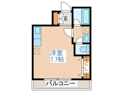 小泉マンションNO.1(ワンルーム/3階)の間取り写真