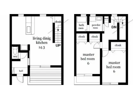 メゾンドグレイス(2LDK/1階)の間取り写真