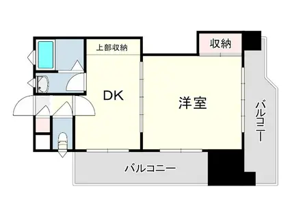 コーポ西明石7(1DK/3階)の間取り写真