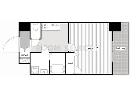 エスリード大須観音プリモ(1K/8階)の間取り写真