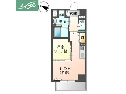 キアーズIII(1LDK/3階)の間取り写真