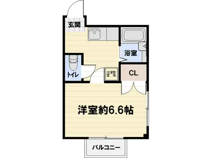 NASU24(1K/1階)の間取り写真